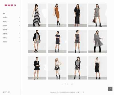 側(cè)欄創(chuàng)意服裝服飾展示類響應(yīng)式自適應(yīng)織夢模板